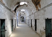 Hallway at Eastern State Penitentiary today