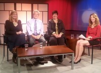 Sherri Hope Culver and guests on the set of Media Inside Out